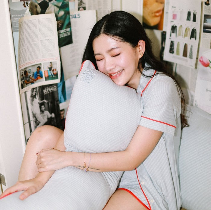 Chubby Hug Pillow Blue Stripes - SALIE x Michimomo