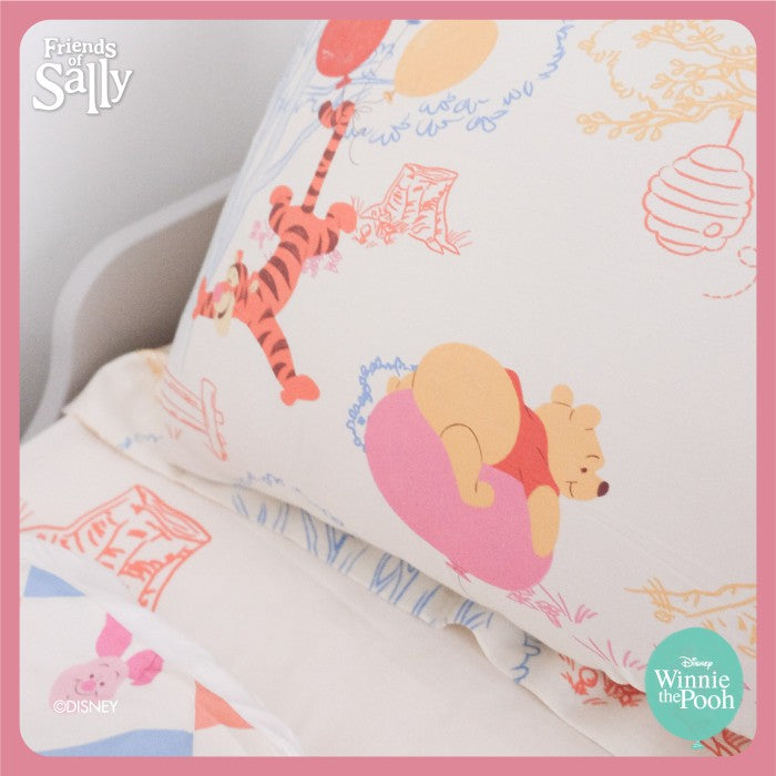 Bamboo Woven Single Fitted Sheet Disney - Winnie the Pooh