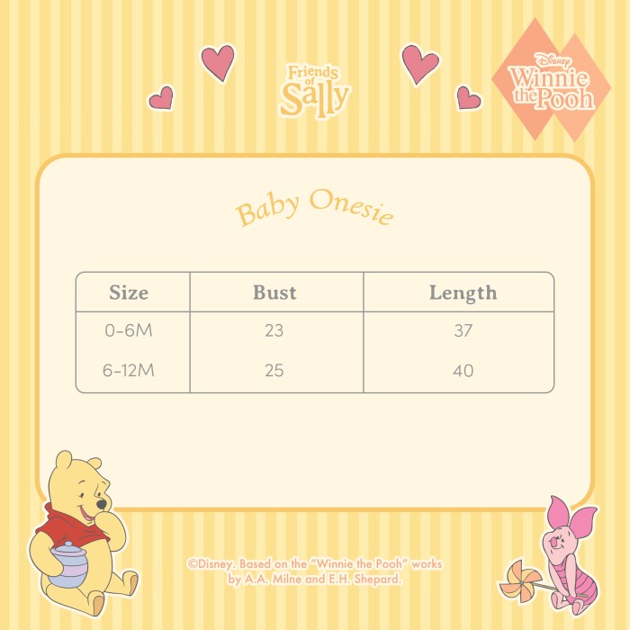 Baby Onesies Pooh Edition - Winnie the Pooh
