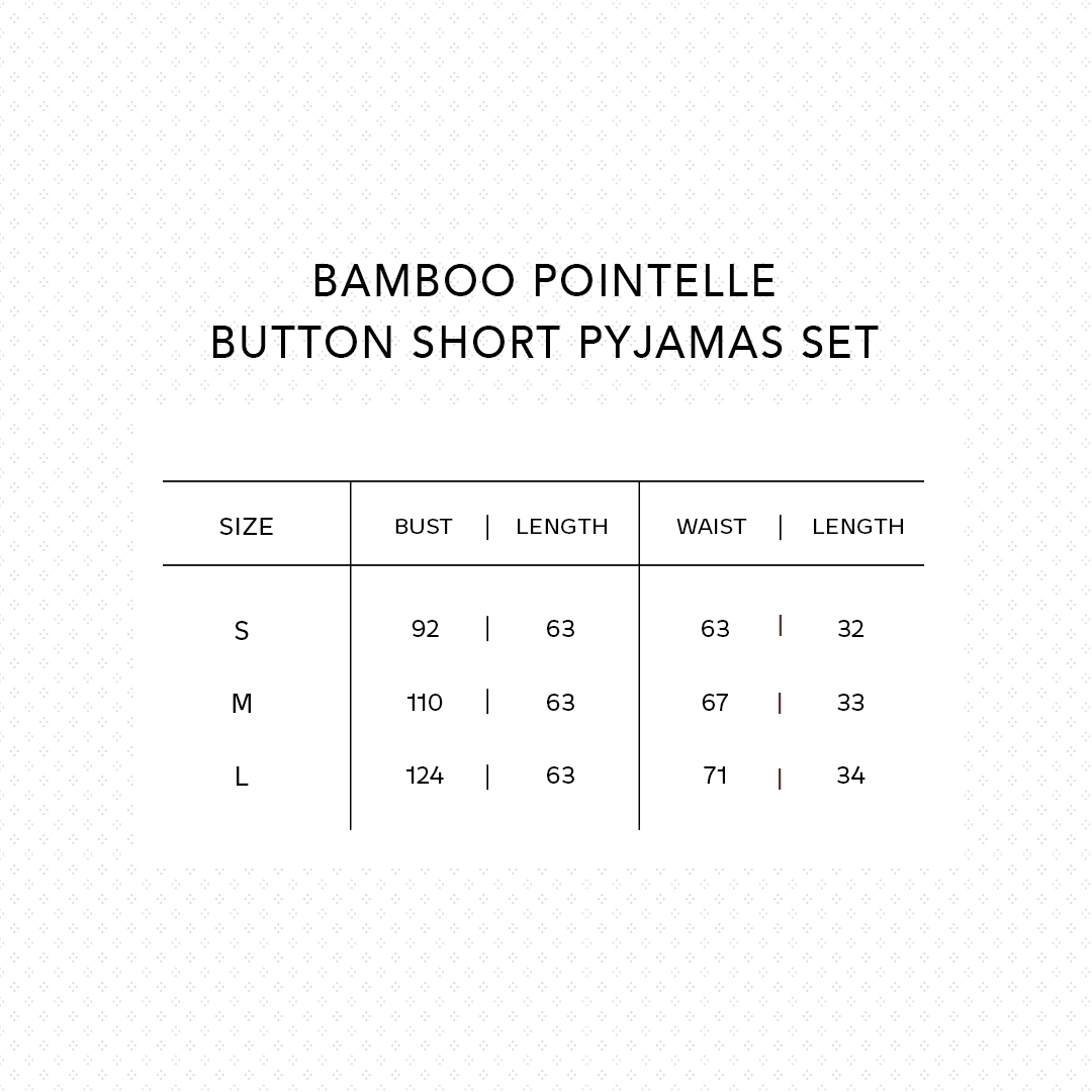 SALIE X Elxi Elvina - Bamboo Pointelle Button Short Pyjamas in Opal White