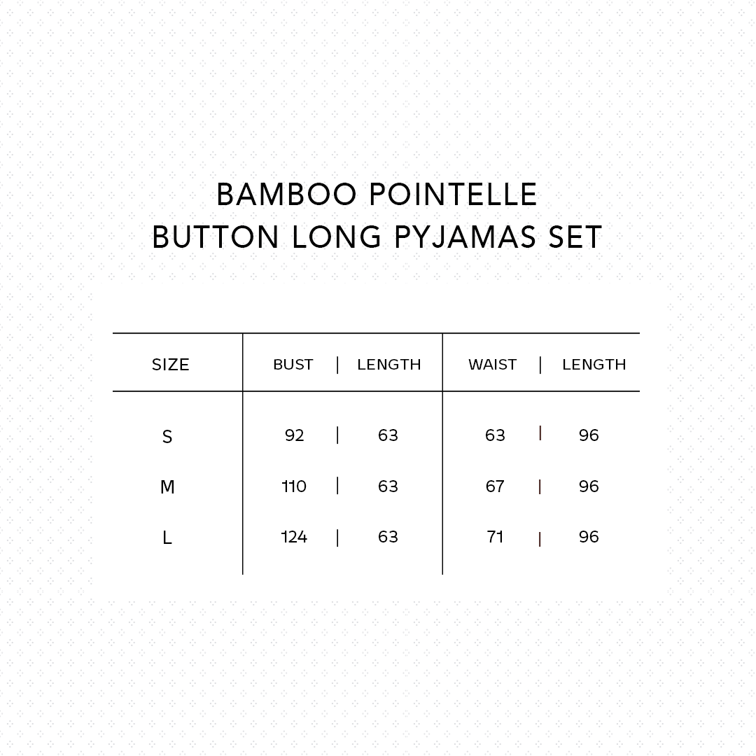SALIE X Elxi Elvina - Bamboo Pointelle Button Long Pyjamas in Opal White
