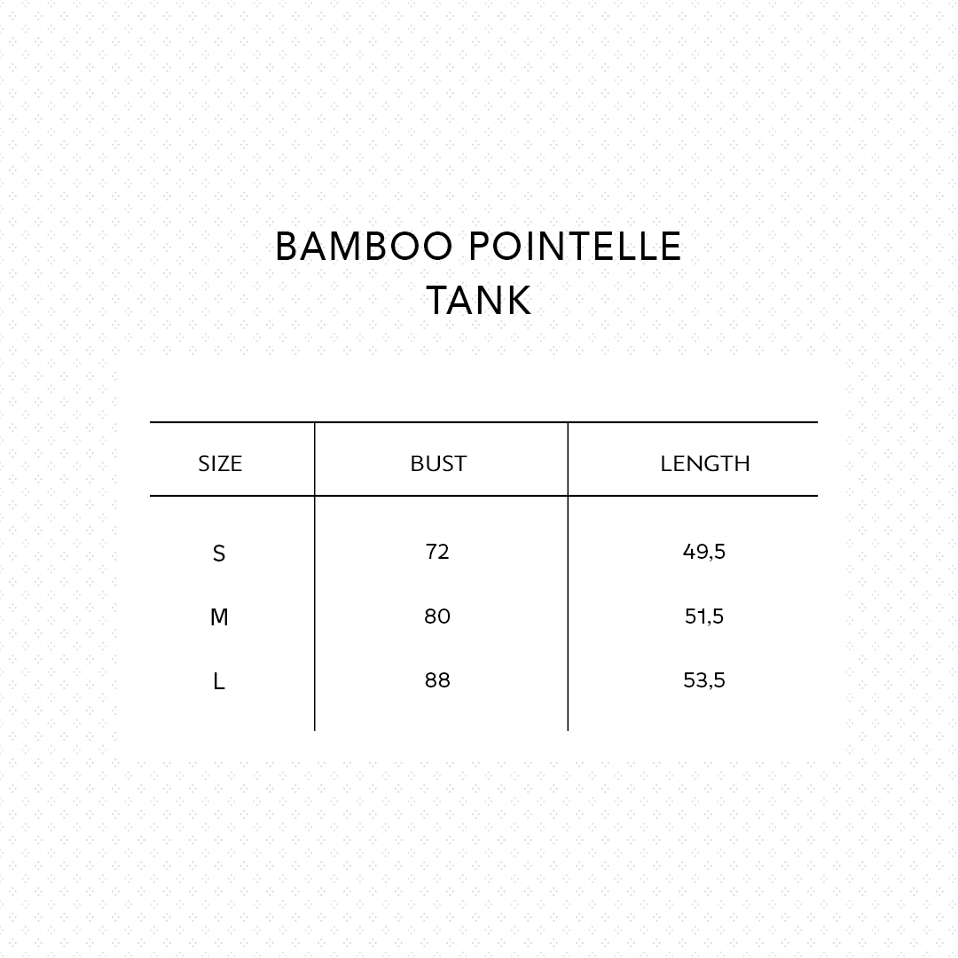 SALIE X Elxi Elvina - Bamboo Pointelle Tank in Opal White