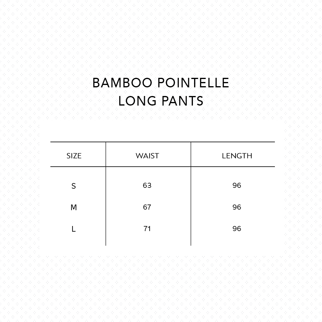 SALIE X Elxi Elvina - Bamboo Pointelle Long Pants in Opal White