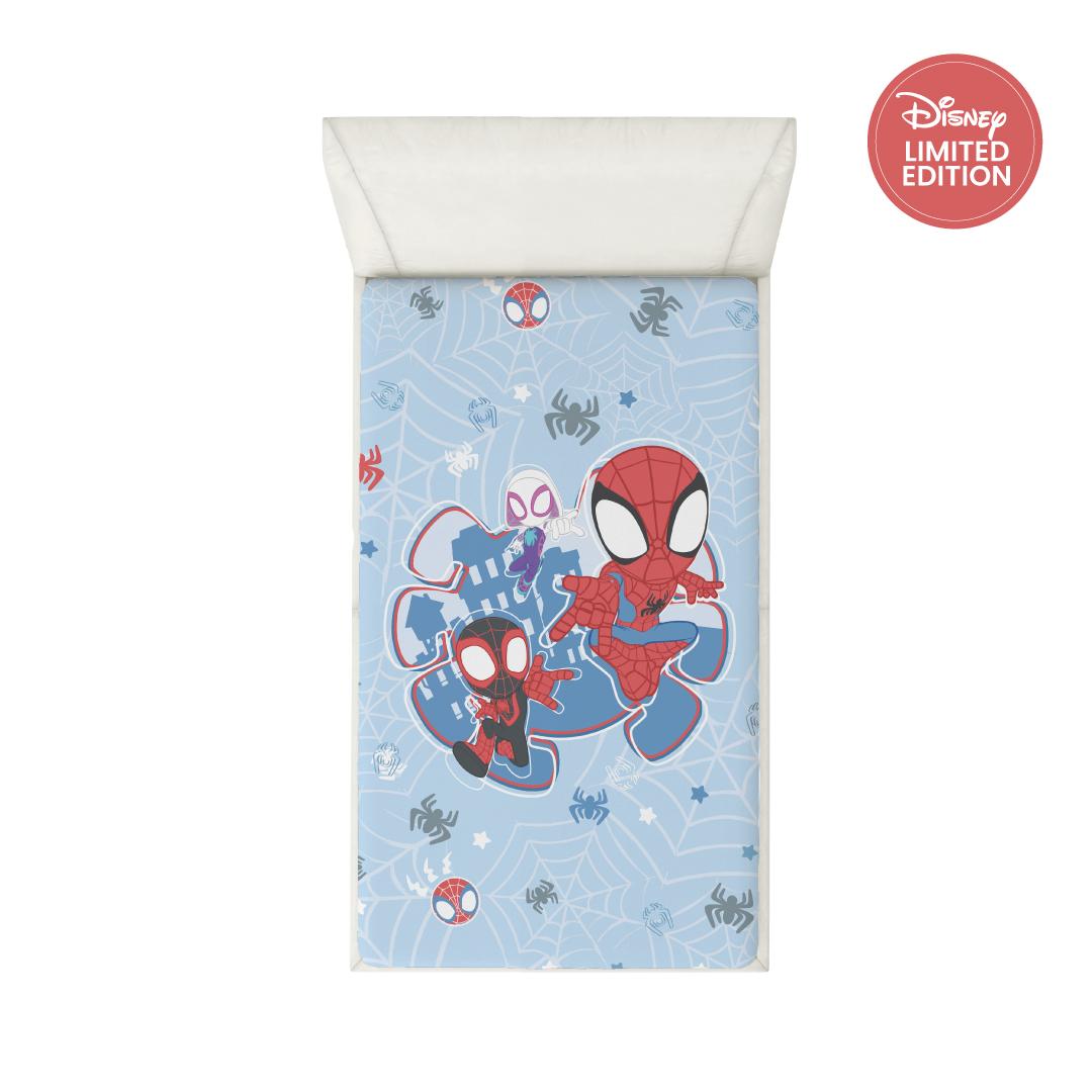 Bamboo Woven Fitted Sheet - Marvel Spidey