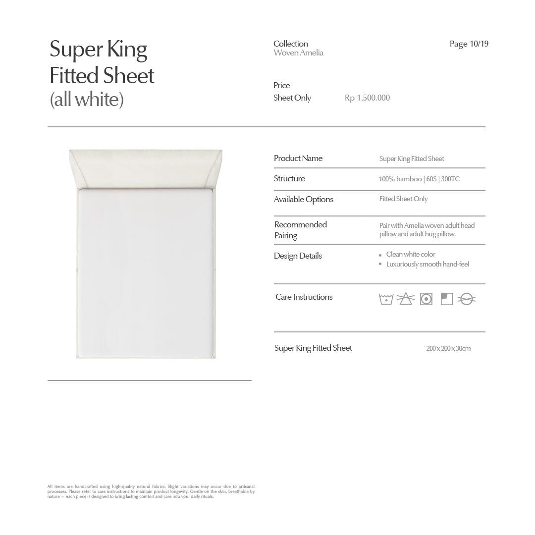 White Fitted Sheet Only
