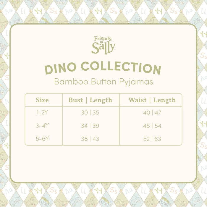 Button Pyjamas - Dino