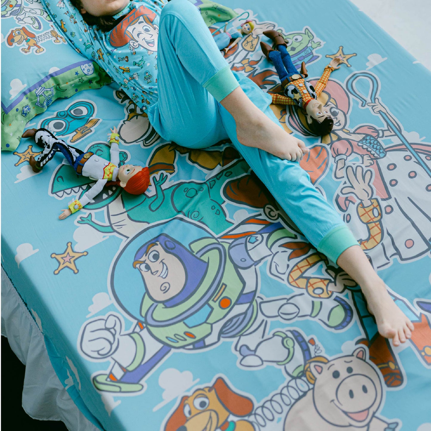 Bamboo Woven Single Fitted Sheet - Disney Toy Story