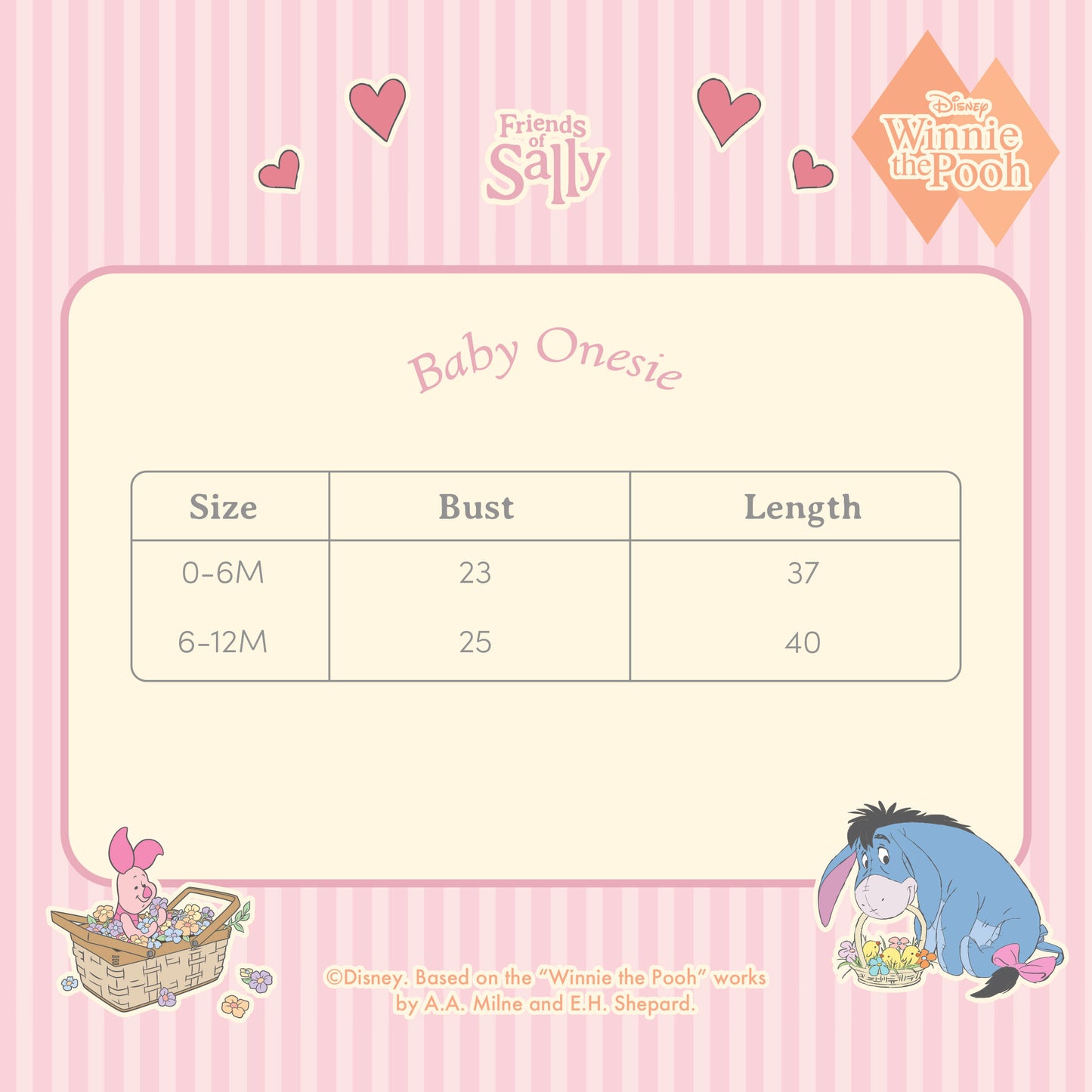 Baby Onesies Piglet Edition - Winnie the Pooh