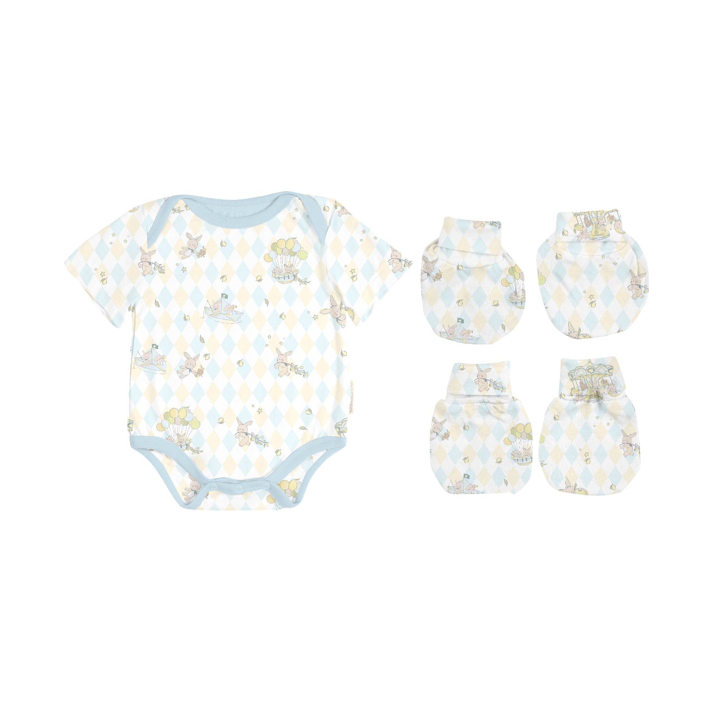 Baby Onesies & Mittens Booties Set - Rooney the Bunny