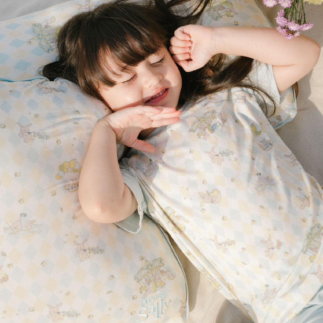 Kids & Adult Head Pillow Sky Blue - Rooney the Bunny