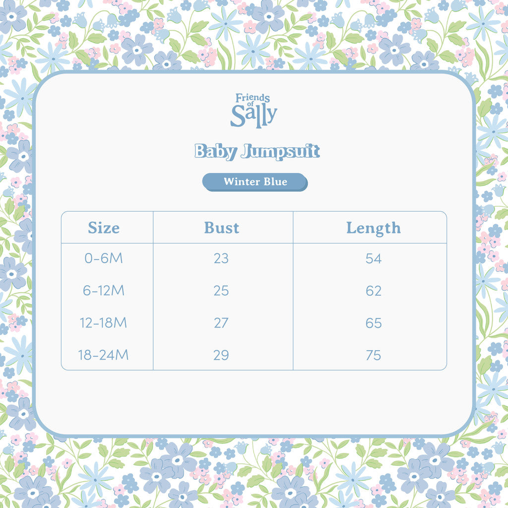 Baby Jumpsuit Winter Blue - Poppy Playtime