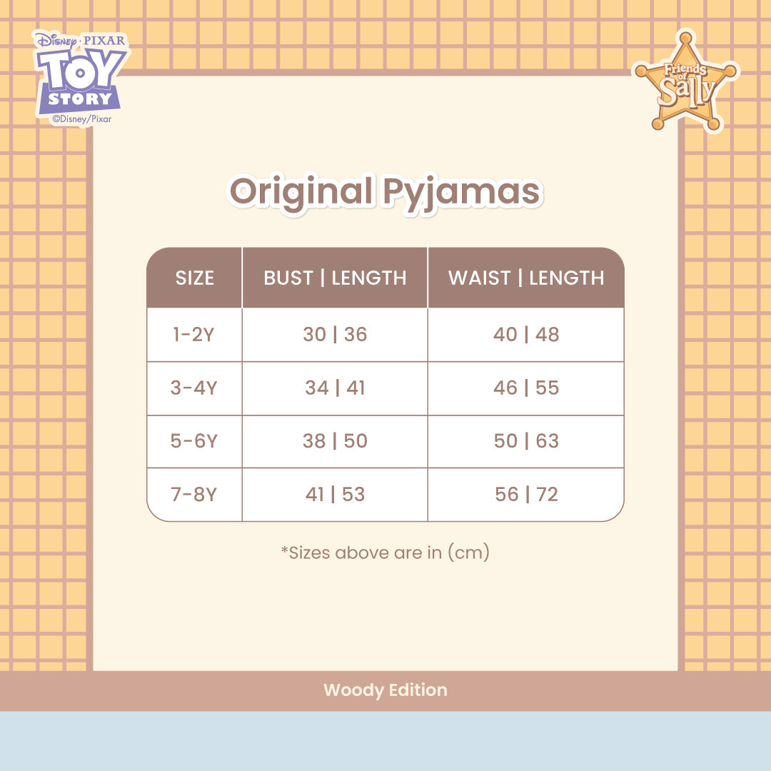 Kids Pyjamas Woody Edition - Disney Toy Story Playtime