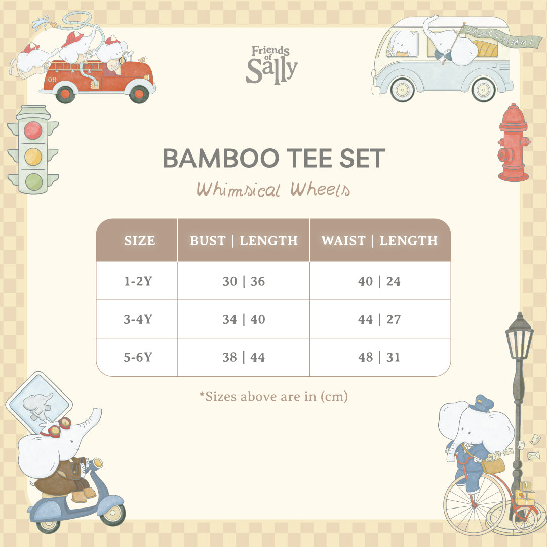 Tee Set - Whimsical Wheels