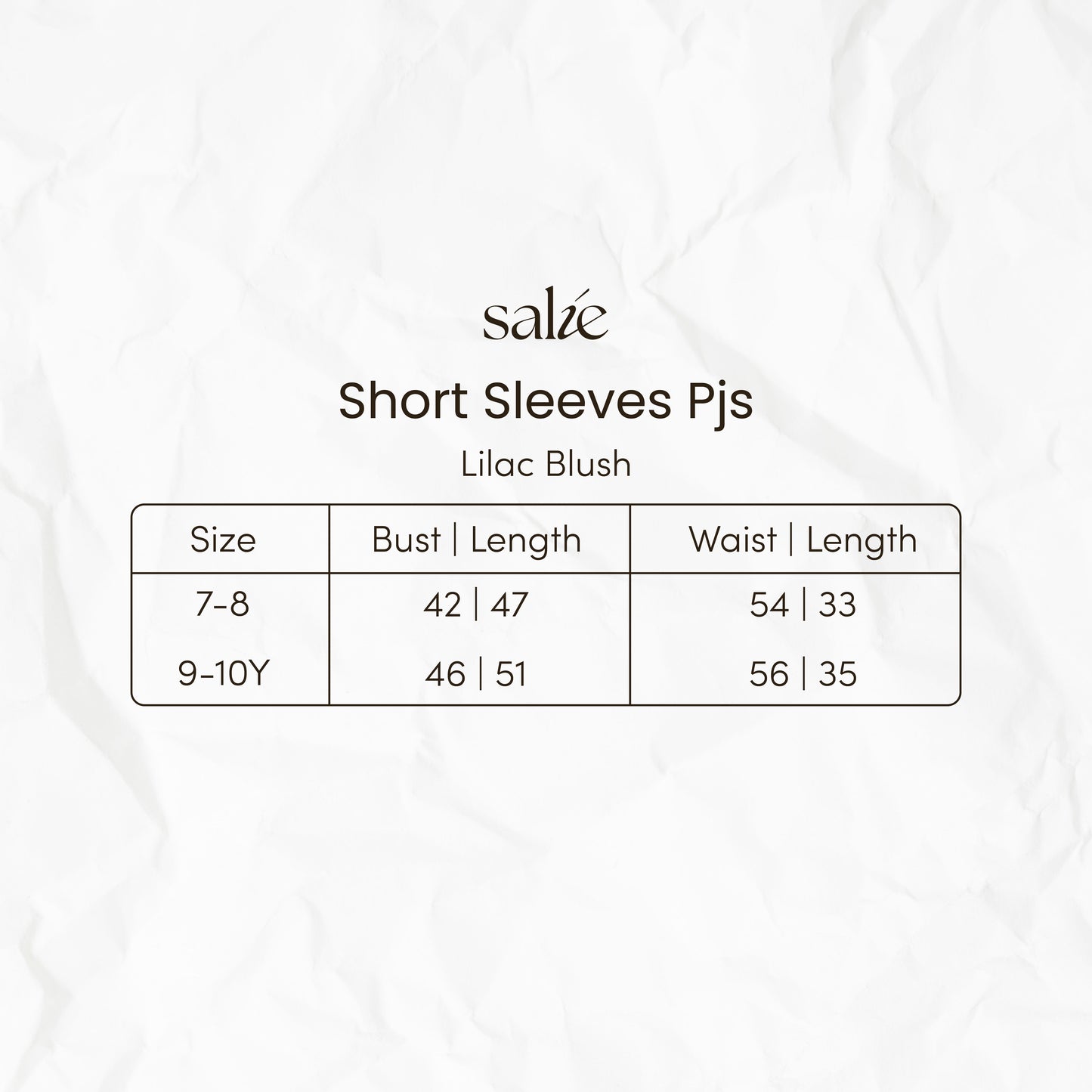 Kids Short Sleeves PJs - SALIE