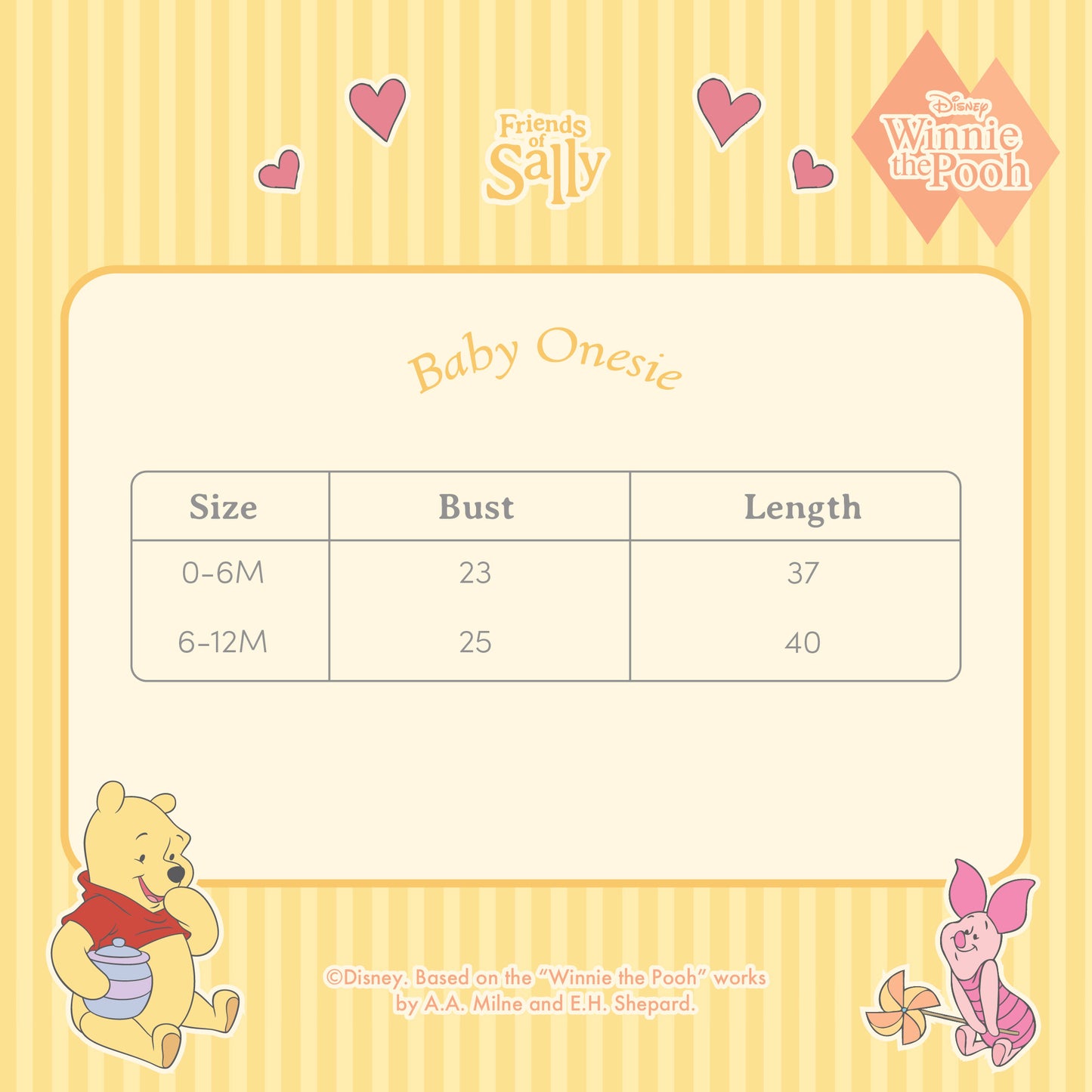 Baby Onesies Bundle (4pcs) - Winnie The Pooh