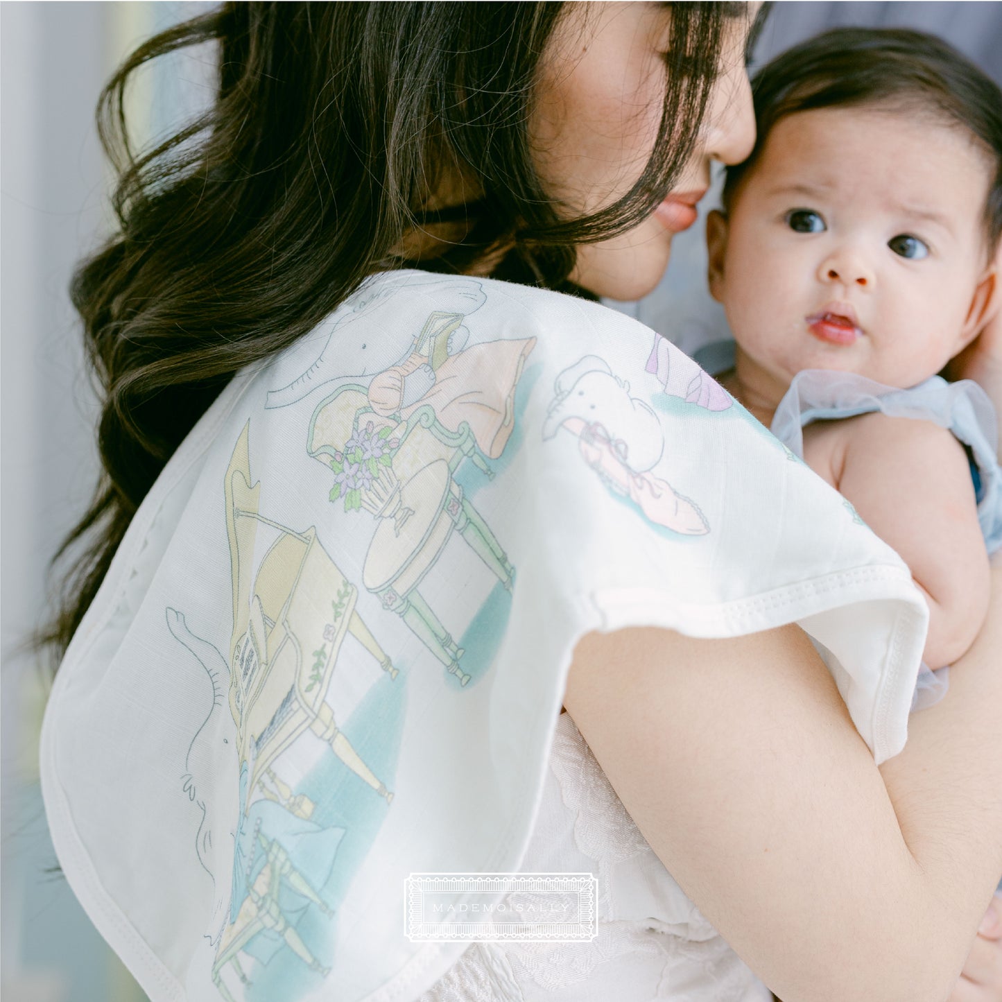 Bamboo Burpy Bib Tea Time Tales - Mademoisally