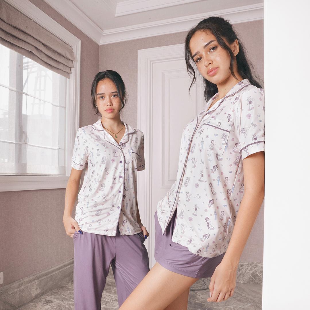 Women Short Button Pyjamas Disney Princess - SALIE