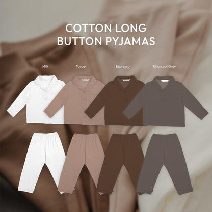 Cotton Long Button Pyjamas Bundle - Bonclair