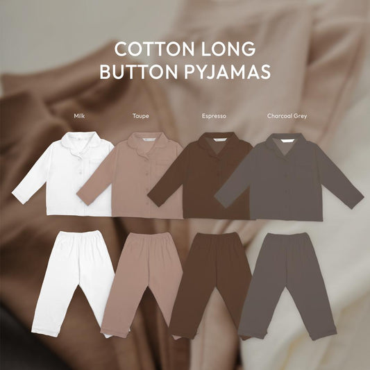 Cotton Long Button Pyjamas Bundle - Bonclair