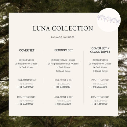 Super King Full Bedding Set Luna Collection - SALIE