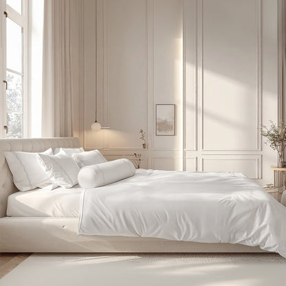 Bamboo Woven Full Bedding Set Amelia Super King Bed - SALIE