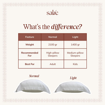 Adult Head Pillow Luna Collection - SALIE