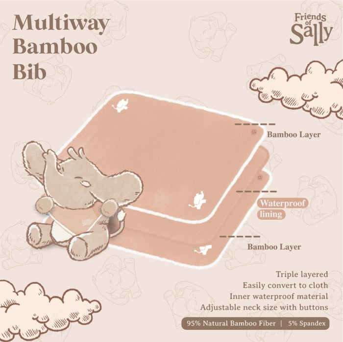 Multiway Bamboo Bib - Friends of Sally