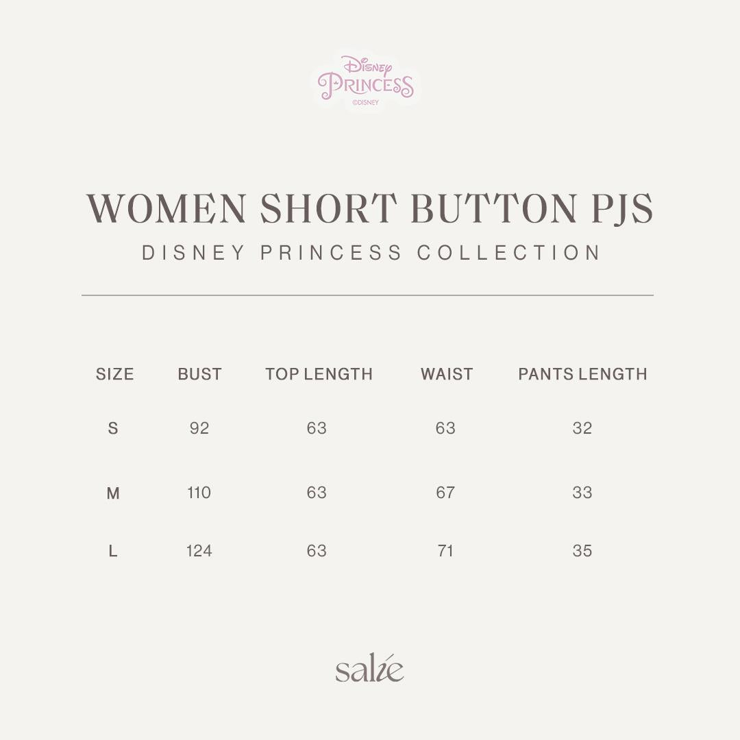 Women Short Button Pyjamas Disney Princess - SALIE