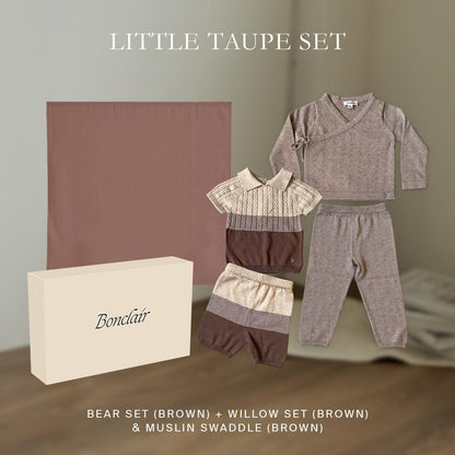 Little Taupe Newborn Gift Set - Bonclair