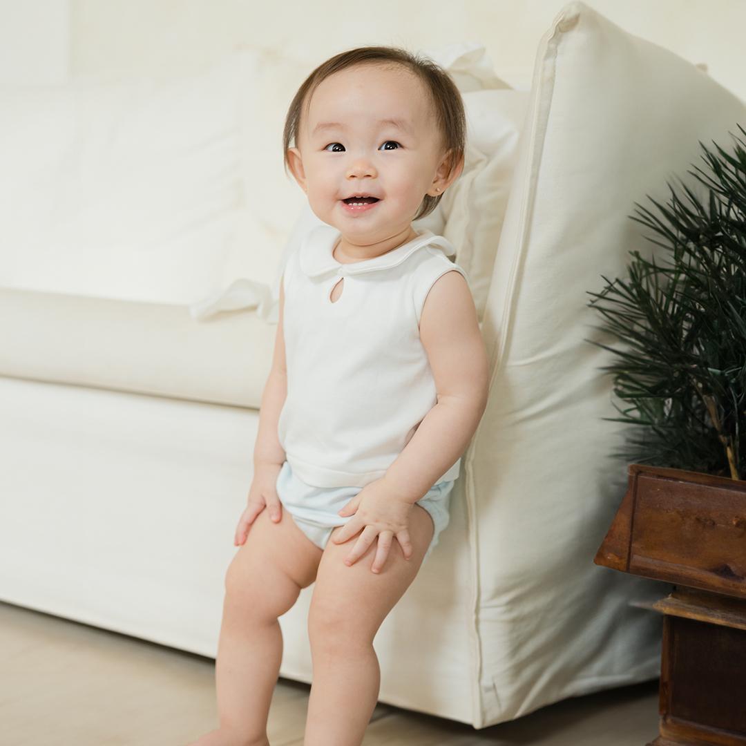 Sofia Onesie Blue - Bonclair
