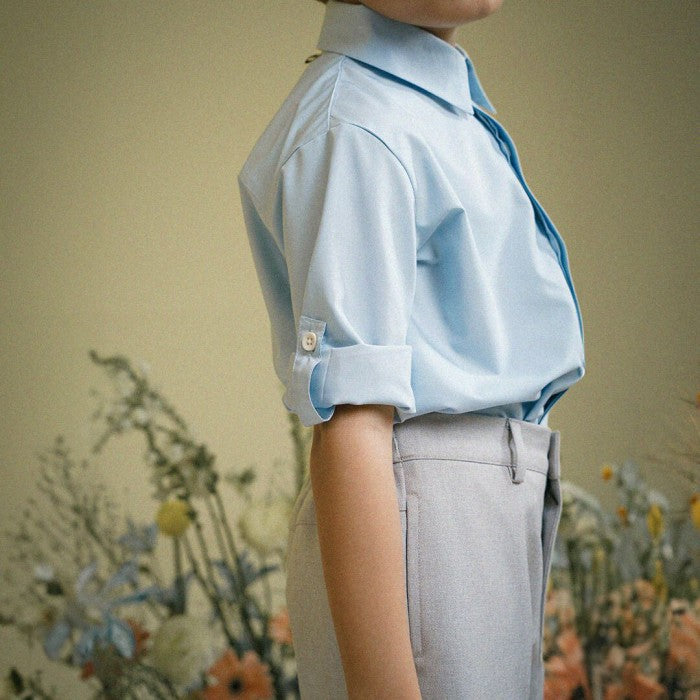 Luke Modal Shirt in Sky Blue - Bonclair