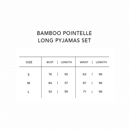 SALIE X Elxi Elvina - Bamboo Pointelle Long Pyjamas Set in Bluebell