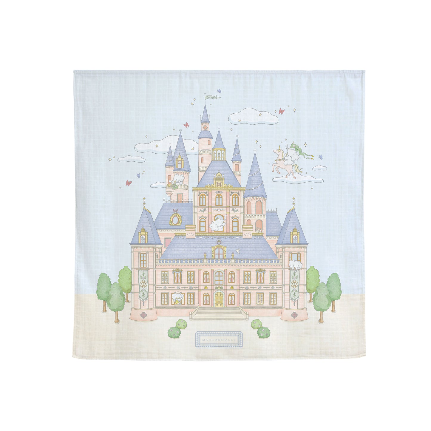 Bamboo Muslin Castle Swaddle - Mademoisally