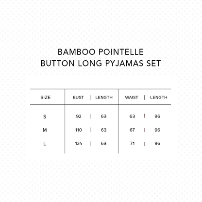 SALIE X Elxi Elvina - Bamboo Pointelle Button Long Pyjamas in Opal White
