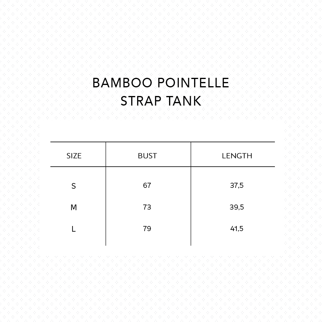 SALIE X Elxi Elvina - Bamboo Pointelle Strap Tank in Opal White