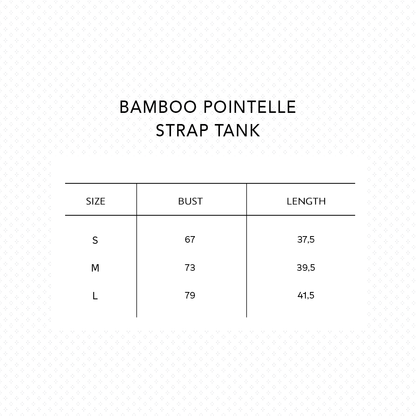 SALIE X Elxi Elvina - Bamboo Pointelle Strap Tank in Opal White