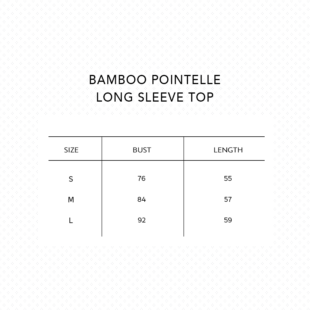 SALIE X Elxi Elvina - Bamboo Pointelle Long Sleeves Top in Opal White