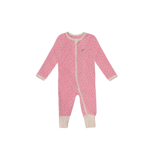 Bamboo Baby Jumpsuit Confetti Hearts - SALIE x Michimomo