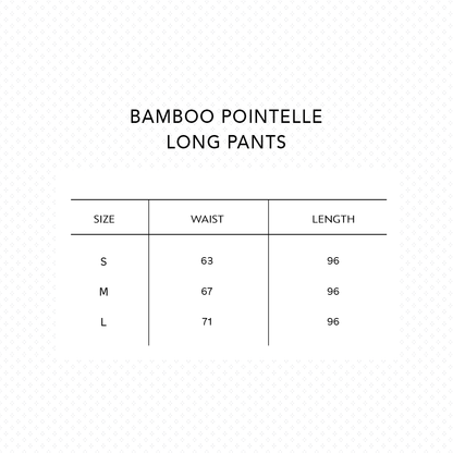 SALIE X Elxi Elvina - Bamboo Pointelle Long Pants in Opal White