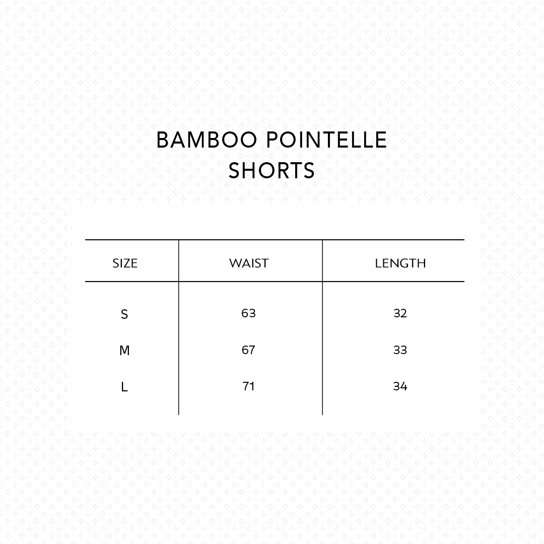 SALIE X Elxi Elvina - Bamboo Pointelle Shorts in Opal White