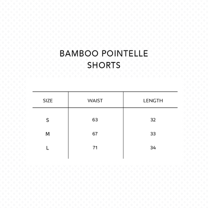 SALIE X Elxi Elvina - Bamboo Pointelle Shorts in Opal White