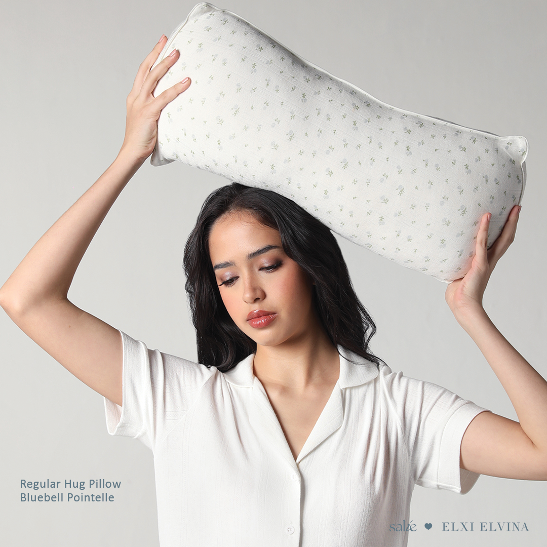 SALIE X Elxi Elvina - Regular Hug Pillow in Bluebell Pointelle