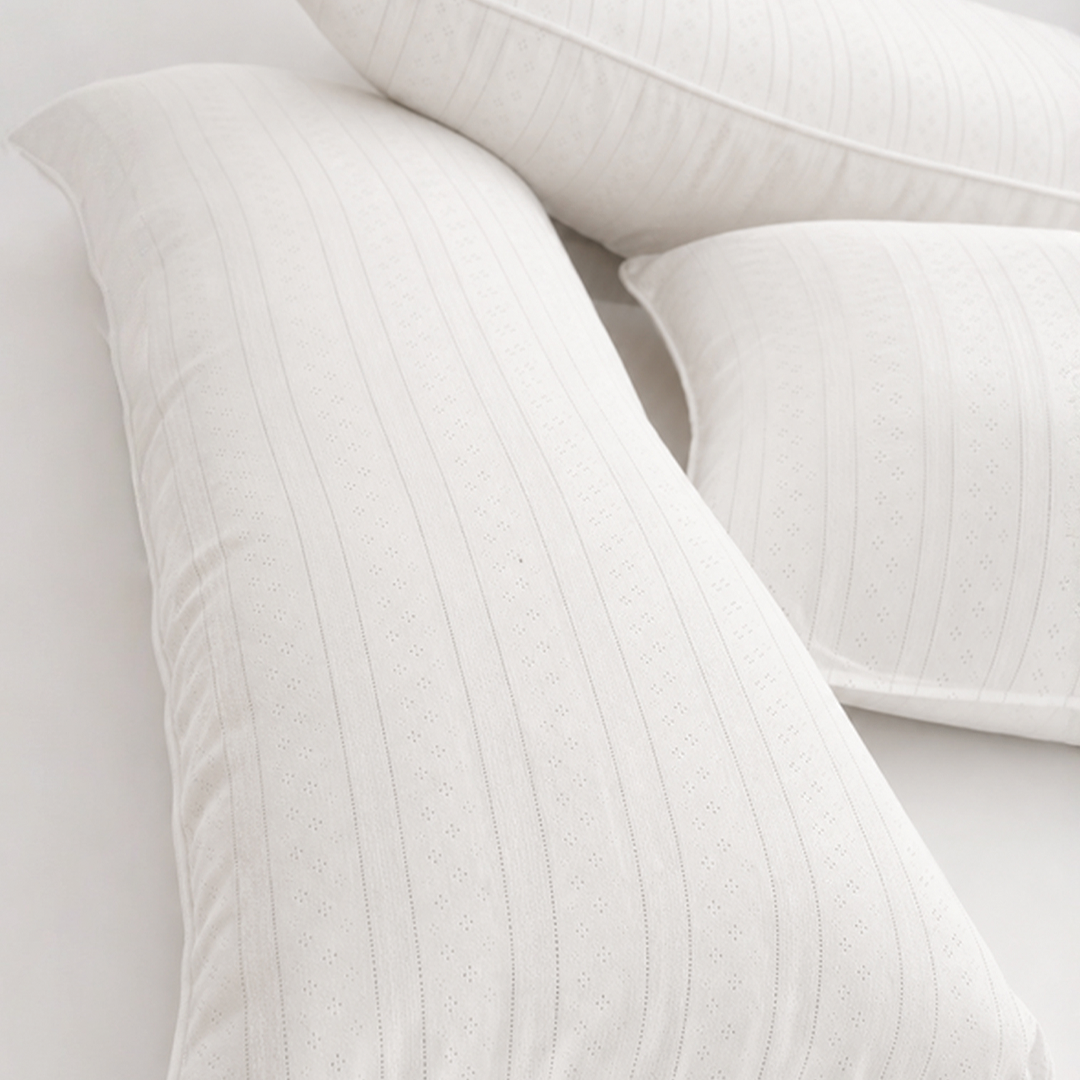 SALIE X Elxi Elvina - Chubby Hug Pillow in Opal White Pointelle