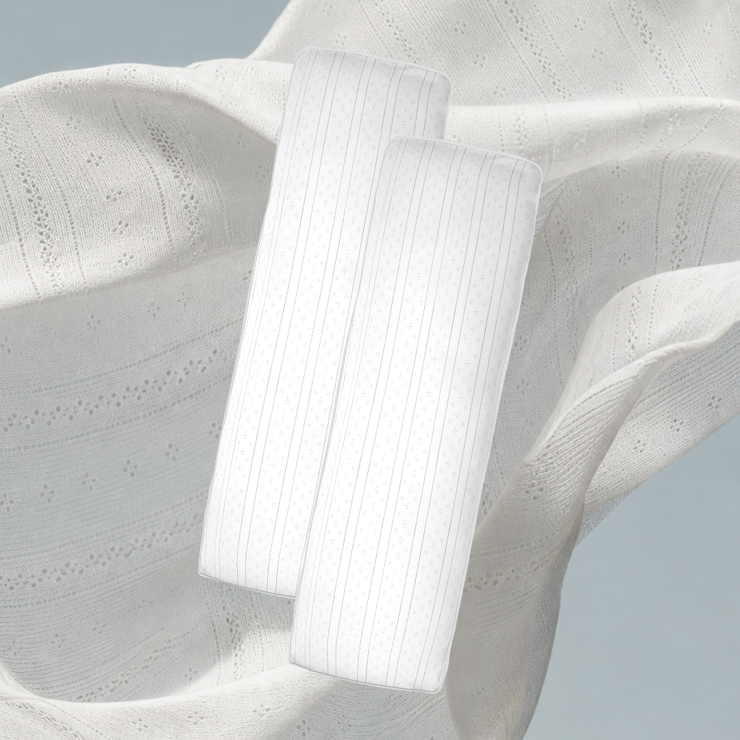 SALIE X Elxi Elvina - Chubby Hug Pillow in Opal White Pointelle