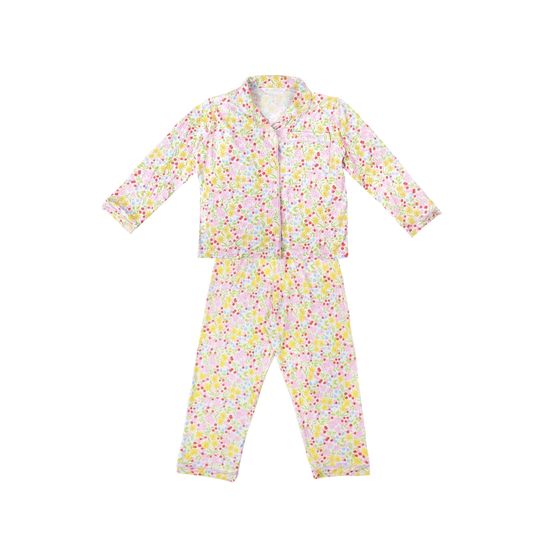 Button Pyjamas - Summer Pink