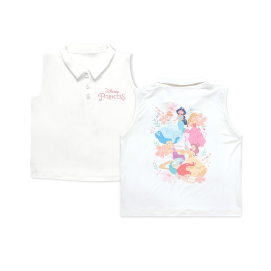 Bamboo White Polo Top - Disney Princess Collection