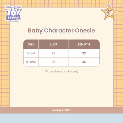 Baby Character Onesie - Woody Edition
