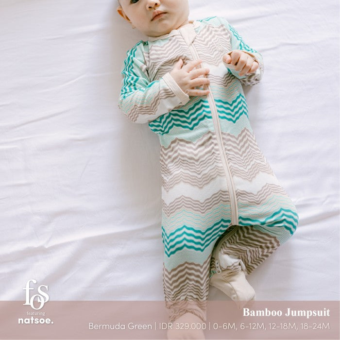 Bamboo Baby Jumpsuit Champagne Blush - Friends of Sally x natsoe.