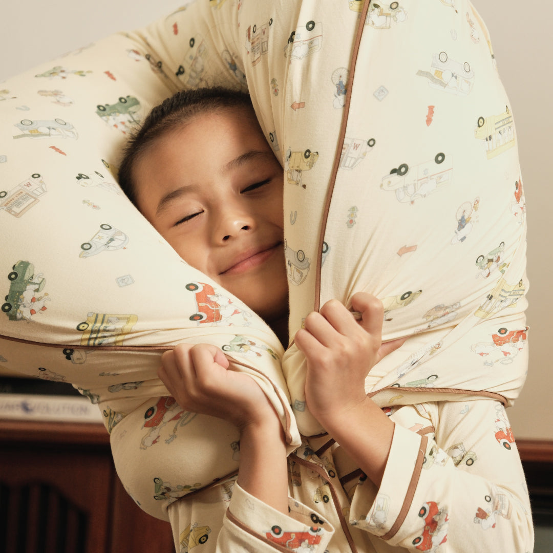 Kids & Adult Head Pillow - Whimsical Wheels