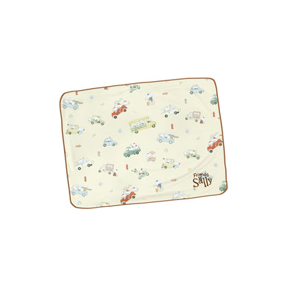 Baby Head Pillow - Whimsical Wheels